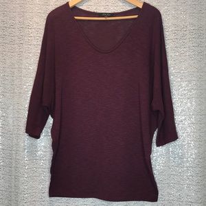 Burgundy Knot Top